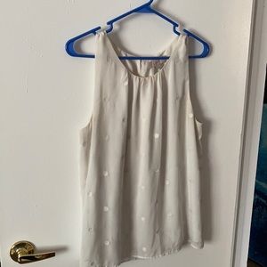 White short sleeve blouse